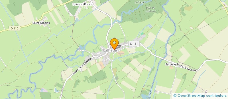 localisation de l'entreprise GROUPEMENT FONCIER ARGRICOLE DE LA LHUYE  LALHEUE