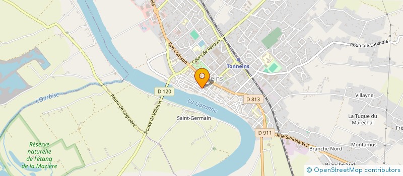 localisation de l'entreprise GROUPEMENT FONCIER COQ FORTUNON  TONNEINS