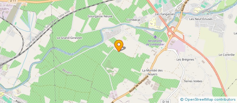 localisation de l'entreprise GROUPEMENT FONCIER DE FLEURIEU  BEZIERS