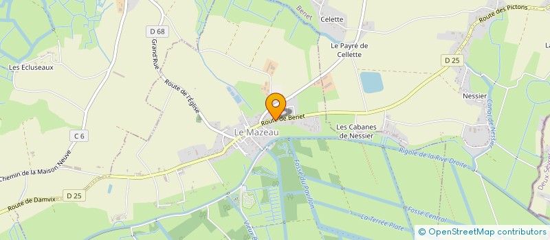 localisation de l'entreprise GROUPEMENT FONCIER DE LA FAMILLE RISTOR  LE MAZEAU