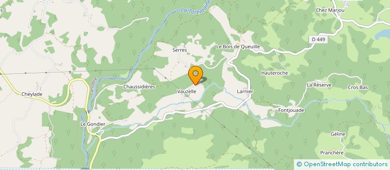 localisation de l'entreprise GROUPEMENT FONCIER DE LA VALLEE DU TACT à CHAMPS-SUR-TARENTAINE-MARCHAL
