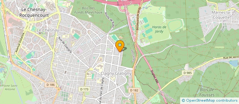 localisation de l'entreprise GROUPEMENT FONCIER DU GEAIRUSIER à VERSAILLES
