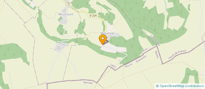 localisation de l'entreprise GROUPEMENT FONCIER FORESTIER DES CHATS MAIGRES  MEURIVAL