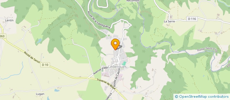 localisation de l'entreprise GROUPEMENT FONCIER FORESTIER GAUBERT  LEDERGUES