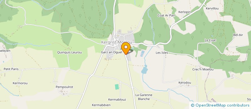 localisation de l'entreprise GROUPEMENT FONCIER FORESTIER GUEGAN à KERGRIST-MOELOU