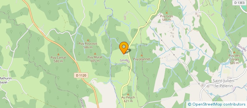 localisation de l'entreprise GROUPEMENT FONCIER FORESTIER LA BALVIE  GOULLES