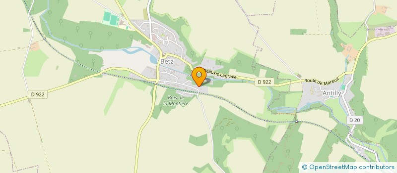 localisation de l'entreprise GROUPEMENT FONCIER FORESTIER TRIBOULET  BETZ