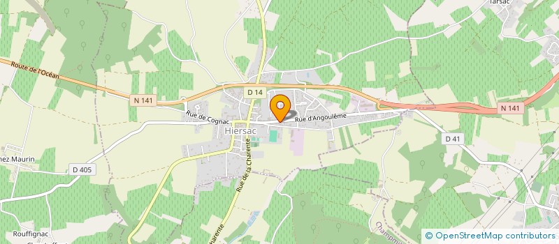 localisation de l'entreprise GROUPEMENT FONCIER GRICOLE DESVEAUX  HIERSAC
