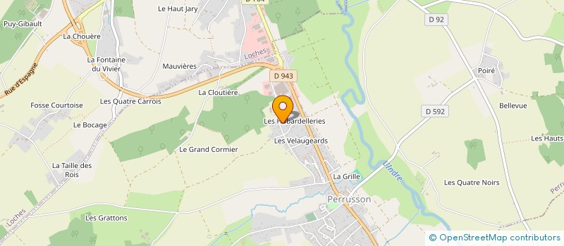 localisation de l'entreprise GROUPEMENT FONCIER RURAL ALECEM à PERRUSSON