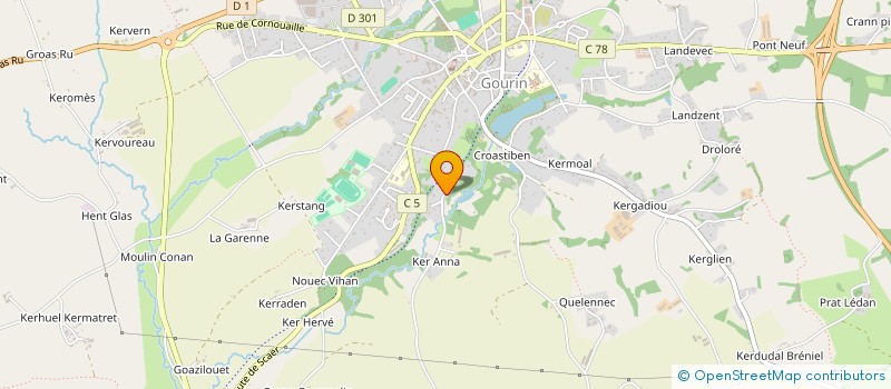 localisation de l'entreprise GROUPEMENT FONCIER RURAL ANDRE  GOURIN