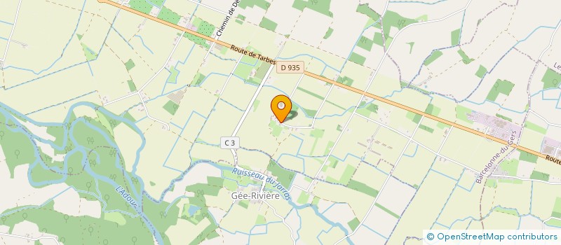 localisation de l'entreprise GROUPEMENT FONCIER RURAL BERDOULET  BARCELONNE-DU-GERS