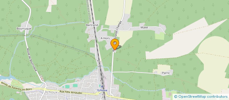 localisation de l'entreprise GROUPEMENT FONCIER RURAL CARREDIS  YCHOUX