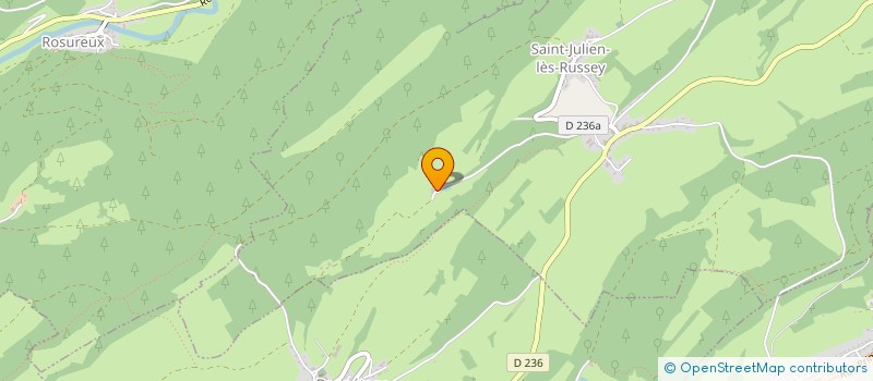 localisation de l'entreprise GROUPEMENT FONCIER RURAL CHOULET  SAINT-JULIEN-LES-RUSSEY