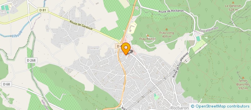 localisation de l'entreprise GROUPEMENT FONCIER RURAL COULOMBAUD  MEOUNES-LES-MONTRIEUX