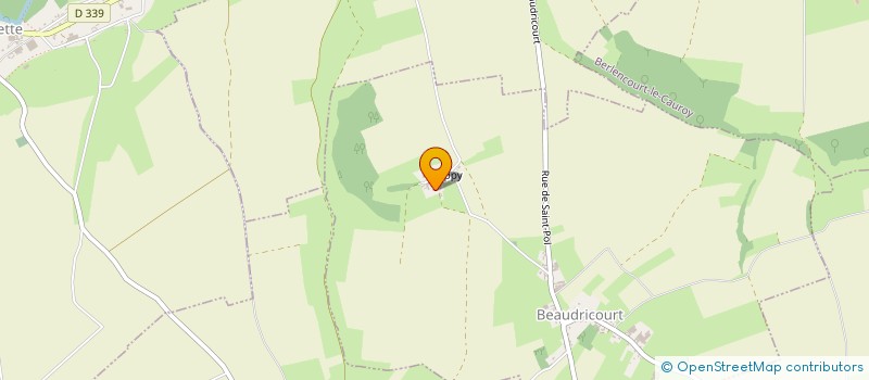localisation de l'entreprise GROUPEMENT FONCIER RURAL D'OPPY  BEAUDRICOURT