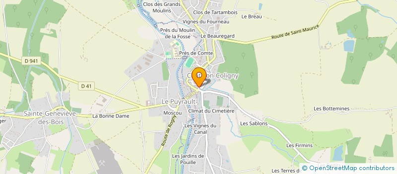 localisation de l'entreprise GROUPEMENT FONCIER RURAL DE BONNIERE à CHATILLON-COLIGNY