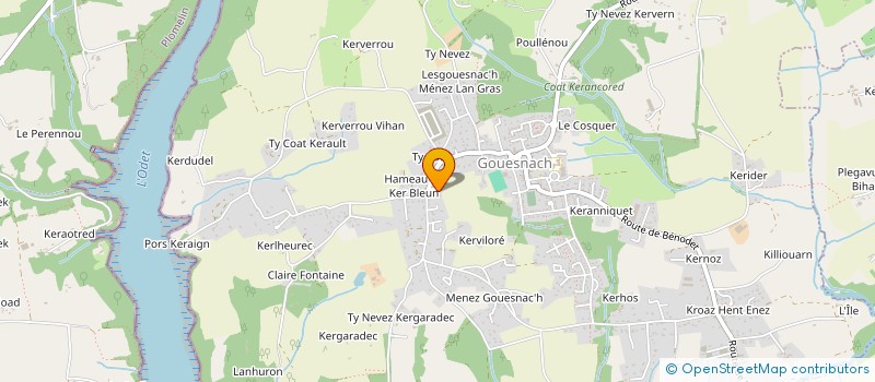 localisation de l'entreprise GROUPEMENT FONCIER RURAL DE BOUTIGUERY  GOUESNACH