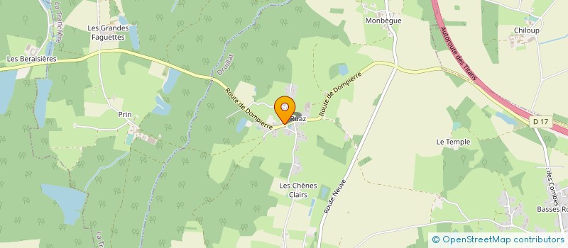 localisation de l'entreprise GROUPEMENT FONCIER RURAL DE BRESSE DOMBES REVERMONT  DRUILLAT