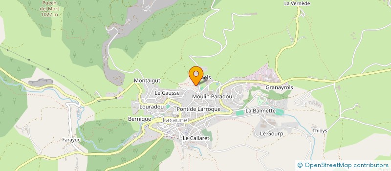 localisation de l'entreprise GROUPEMENT FONCIER RURAL DE CALMELS  LACAUNE