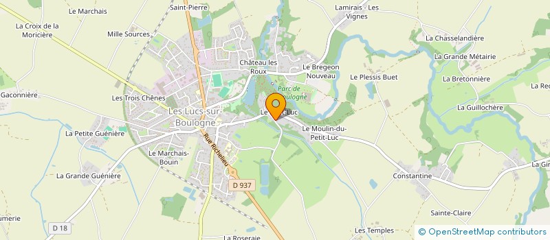 localisation de l'entreprise GROUPEMENT FONCIER RURAL DE CORNESSE  LES LUCS-SUR-BOULOGNE