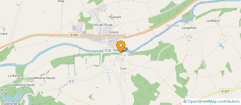 localisation de l'entreprise GROUPEMENT FONCIER RURAL DE CORS à OULCHES