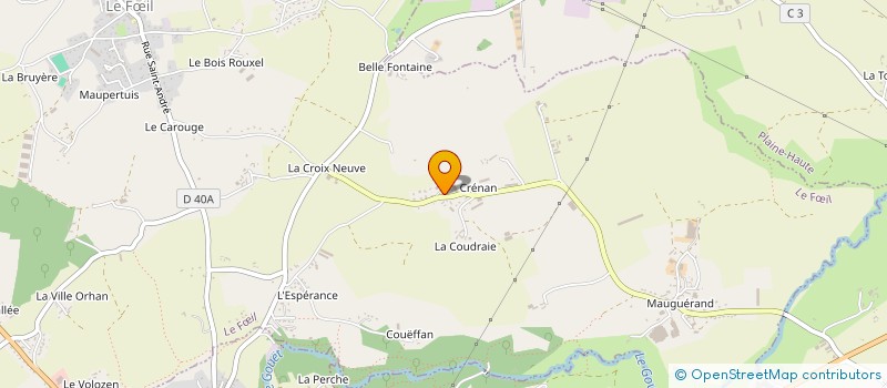 localisation de l'entreprise GROUPEMENT FONCIER RURAL DE CRENAN  LE FIL