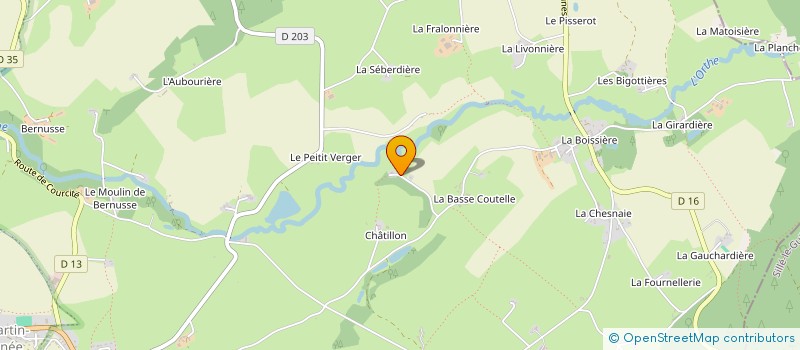 localisation de l'entreprise GROUPEMENT FONCIER RURAL DE GFR DES ORMEAUX  BAIS