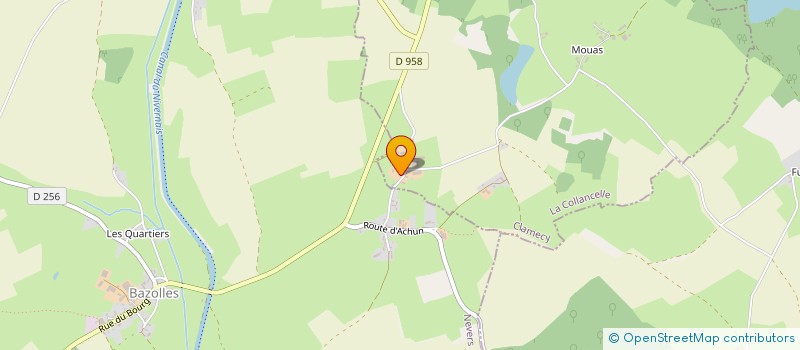 localisation de l'entreprise GROUPEMENT FONCIER RURAL DE GUENEBEAU à LA COLLANCELLE