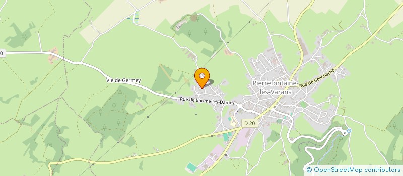 localisation de l'entreprise GROUPEMENT FONCIER RURAL DE L'ALLIANCE  PIERREFONTAINE-LES-VARANS