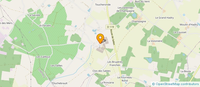 localisation de l'entreprise GROUPEMENT FONCIER RURAL DE L'ANGEBAUDIERE  SOINGS-EN-SOLOGNE