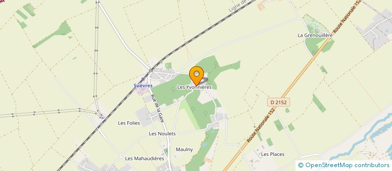 localisation de l'entreprise GROUPEMENT FONCIER RURAL DE L'HECTARE  SUEVRES