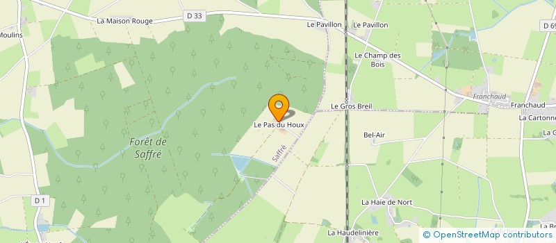 localisation de l'entreprise GROUPEMENT FONCIER RURAL DE L'OREE DU BOIS  SAFFRE