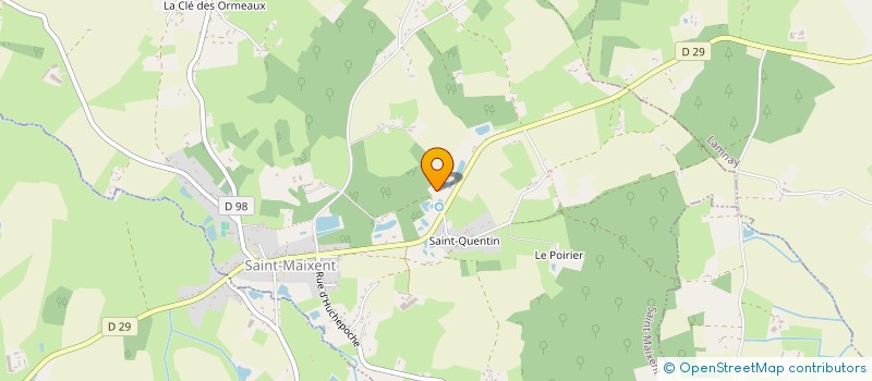 localisation de l'entreprise GROUPEMENT FONCIER RURAL DE LA BUTTE DE ST QUENTIN  SAINT-MAIXENT