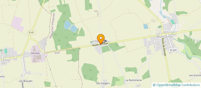 localisation de l'entreprise GROUPEMENT FONCIER RURAL DE LA CATINERIE  MONTACHER-VILLEGARDIN