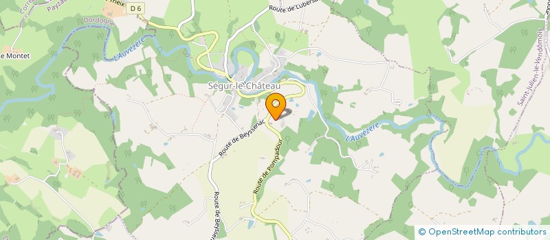 localisation de l'entreprise GROUPEMENT FONCIER RURAL DE LA CHATUFFELLERIE  SEGUR-LE-CHATEAU