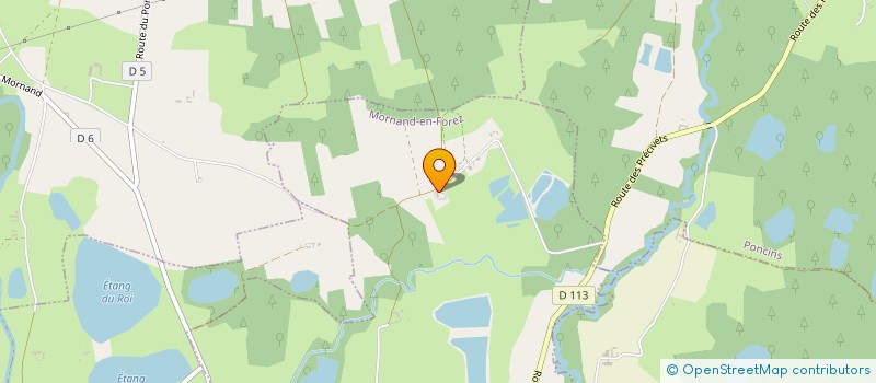 localisation de l'entreprise GROUPEMENT FONCIER RURAL DE LA CHAUX  MORNAND-EN-FOREZ