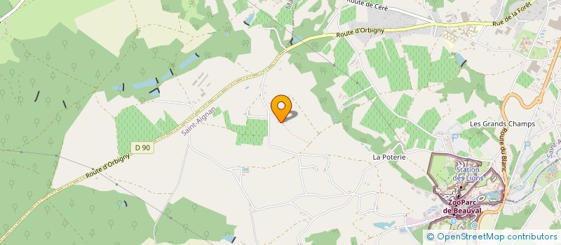 localisation de l'entreprise GROUPEMENT FONCIER RURAL DE LA DOLTIERE  CHATEAUVIEUX