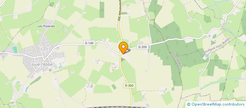 localisation de l'entreprise GROUPEMENT FONCIER RURAL DE LA FRESLONNIERE  JOUE L'ABBE