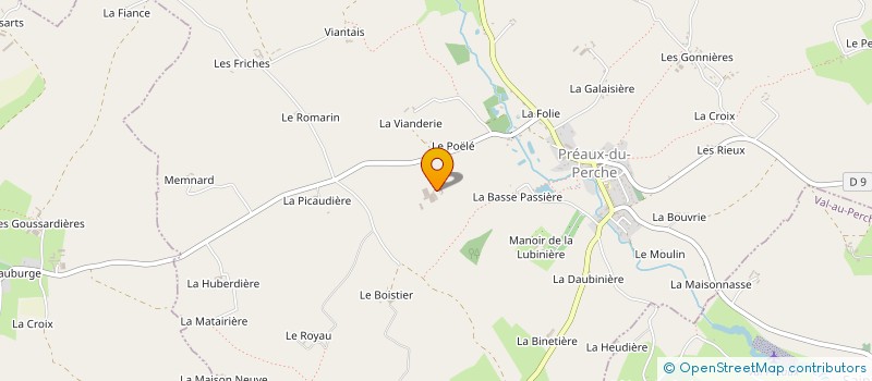localisation de l'entreprise GROUPEMENT FONCIER RURAL DE LA RAINIERE à PERCHE-EN-NOCE