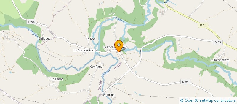 localisation de l'entreprise GROUPEMENT FONCIER RURAL DE LA ROCHECHEVREUX à PRISSAC