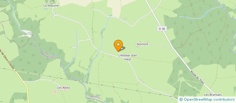 localisation de l'entreprise GROUPEMENT FONCIER RURAL DE LA VEAUVRE  FLEURIEL