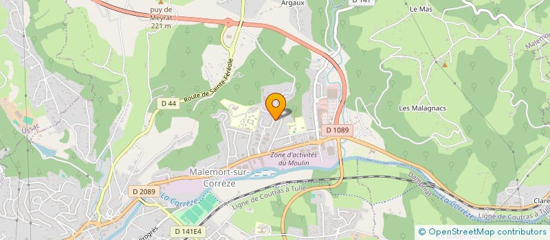 localisation de l'entreprise GROUPEMENT FONCIER RURAL DE LACHAUD  MALEMORT