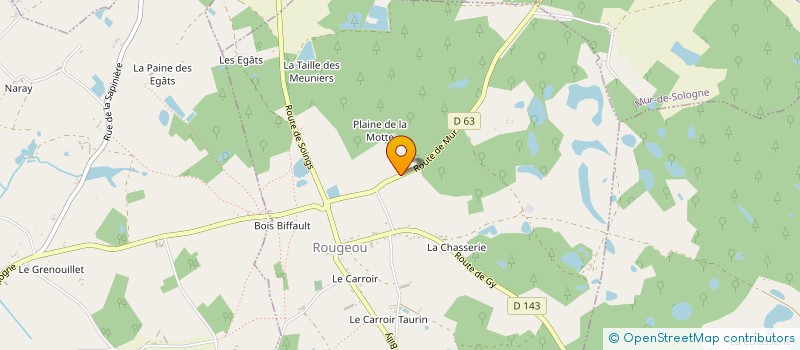 localisation de l'entreprise GROUPEMENT FONCIER RURAL DE LARSINTHE  GY-EN-SOLOGNE