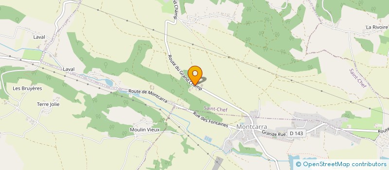 localisation de l'entreprise GROUPEMENT FONCIER RURAL DE MONTE CARA  SAINT-CHEF