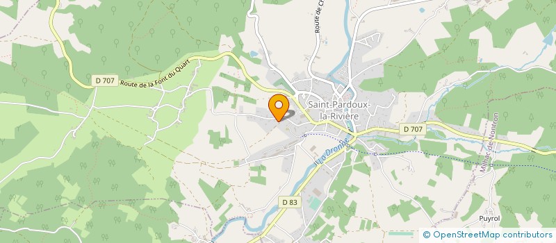localisation de l'entreprise GROUPEMENT FONCIER RURAL DE NEYMARD  SAINT-PARDOUX-LA-RIVIERE