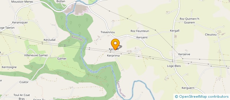 localisation de l'entreprise GROUPEMENT FONCIER RURAL DE PARK AR KERDILIS  SAINT-THURIEN