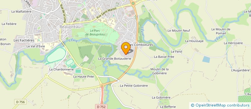 localisation de l'entreprise GROUPEMENT FONCIER RURAL DE QUENTALIDOR  BEAUPREAU-EN-MAUGES