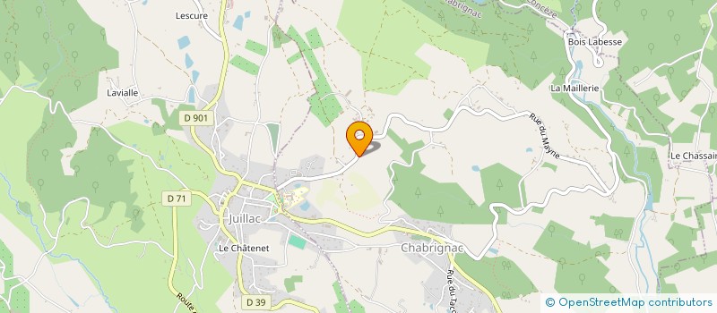 localisation de l'entreprise GROUPEMENT FONCIER RURAL DE SARRAMONT  CHABRIGNAC