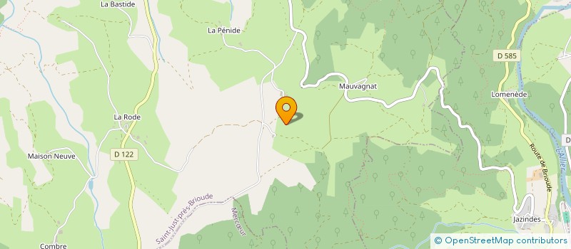 localisation de l'entreprise GROUPEMENT FONCIER RURAL DE SAUVAGNIAT  LAVAUDIEU