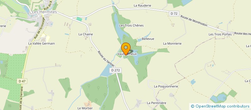 localisation de l'entreprise GROUPEMENT FONCIER RURAL DE VAUTOURNEUX  LES HERMITES
